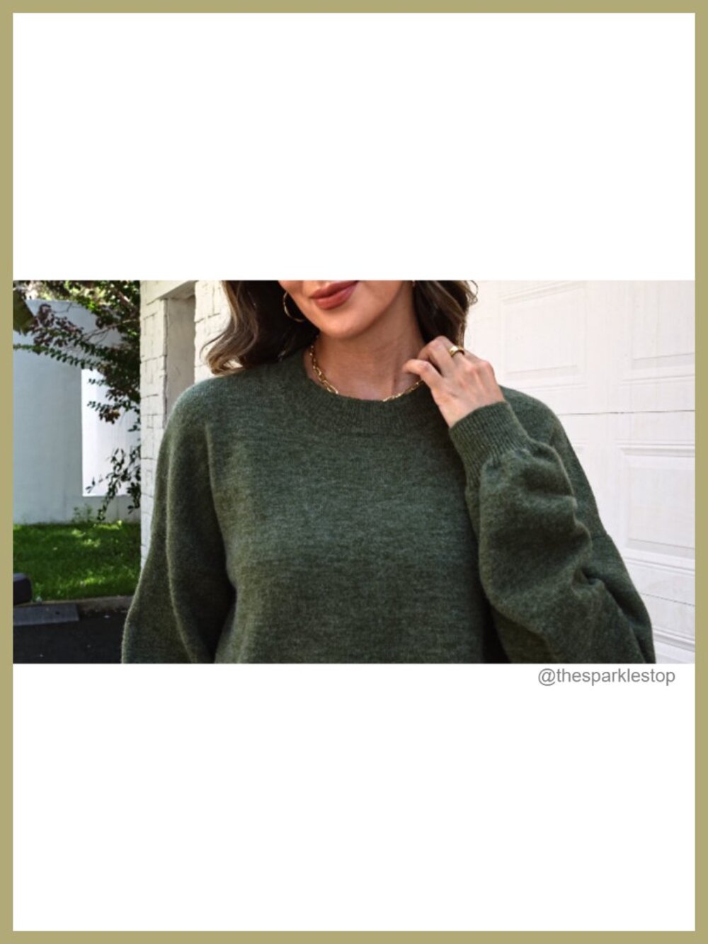 Oversized Batwing Pullover Sweater with Side Slits Ribbed Knit - Picture 5 of 5